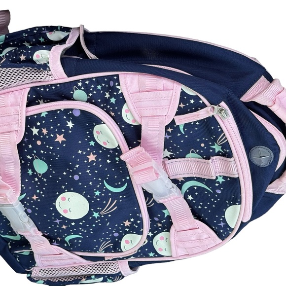Pottery Barn Kids Solar System Back Pack pink blue planets moon stars girls bag - Picture 3 of 9